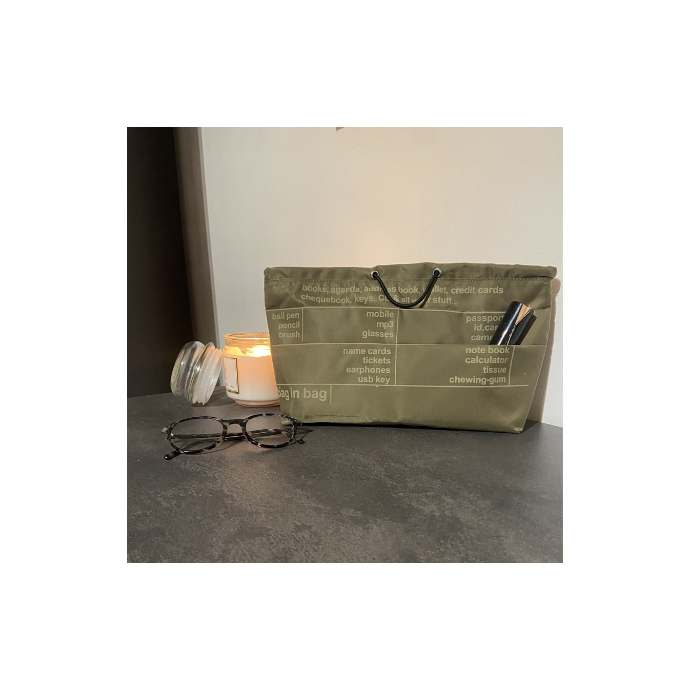 Farfouillette Organisateur Pour Sac Taupe