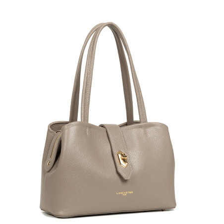 Lancaster Top Double Shoulder Bag 470-68 Galet In Or