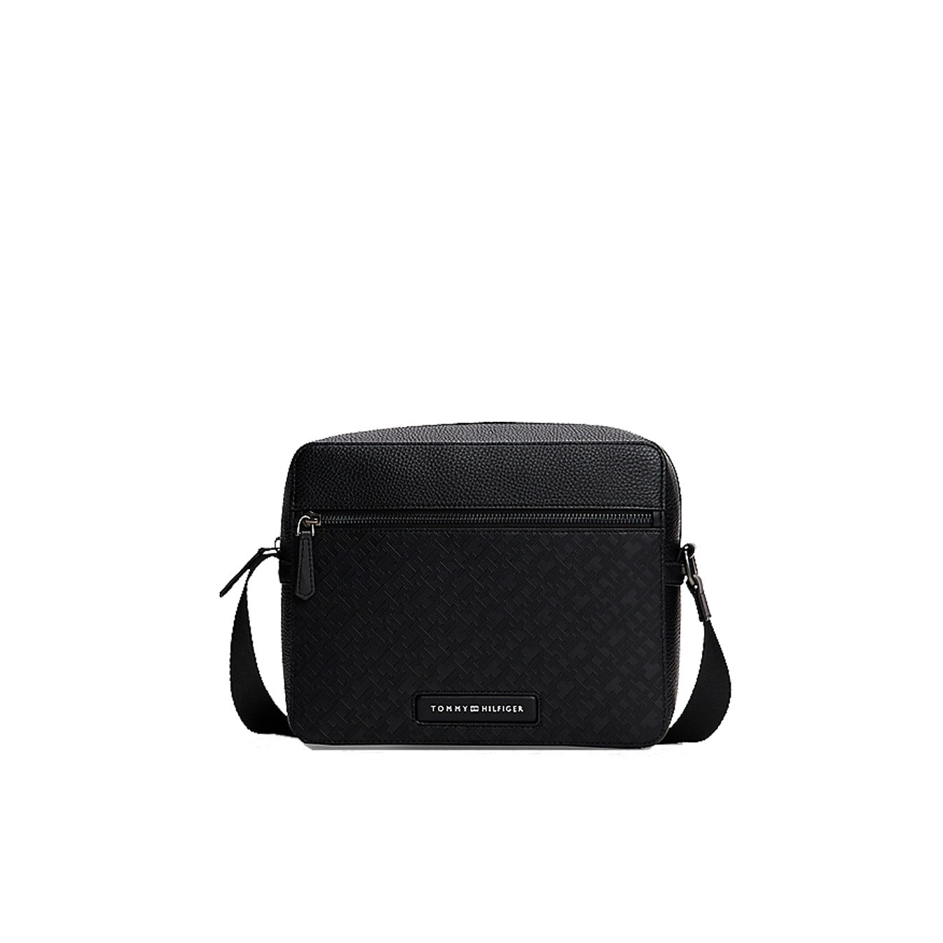 Tommy Hilfiger TH Monogram Messenger Bag Men BDS Black