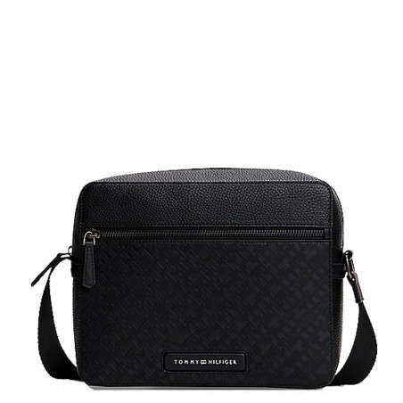Tommy Hilfiger TH Monogram Messenger Bag Men BDS Black