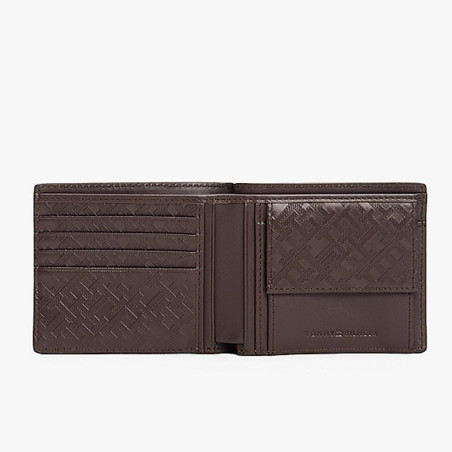 Tommy Hilfiger TH Monogram Wallet Coffee Bean