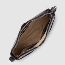Lancaster Suave Ace Demi Lune Bag 433-28 Navy Blue