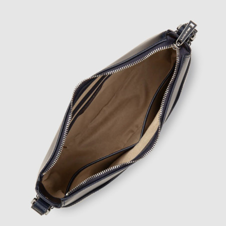 Lancaster Suave Ace Demi Lune Bag 433-28 Navy Blue