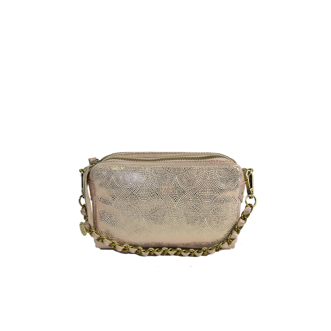Mila Louise Mama XS MX Mini Trotter Bag Printed Leather Pink
