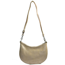 Mila Louise Nelia MX Demi-lune Cuir Imprimé Crème Sac