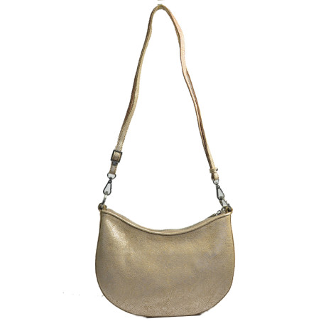 Mila Louise Nelia MX Demi-lune Cuir Imprimé Crème Sac