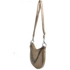 Mila Louise Nelia MX Demi-lune Cuir Imprimé Crème Sac