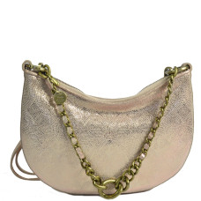 Mila Louise Nelia MX Demi-Moon Leather Printed Satchel