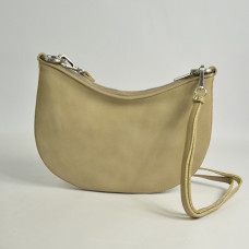 Mila Louise Nelia W Sac Demi-lune Cuir Tressé Crème dos