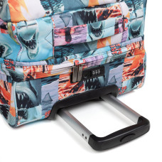 Eastpak Jaws  Transit'r Sac A Roulettes Taille M Jaws Print de près