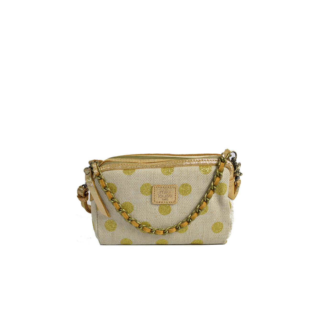 Mila Louise Mama XS DB Small Trotter Polka Dot Yellow Bag