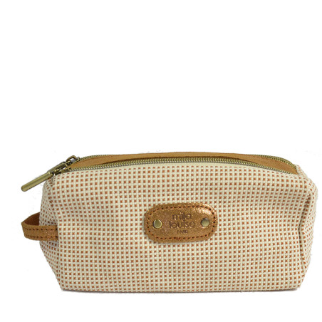 Mila Louise Parisa FB Cosmetic Pouch Camel