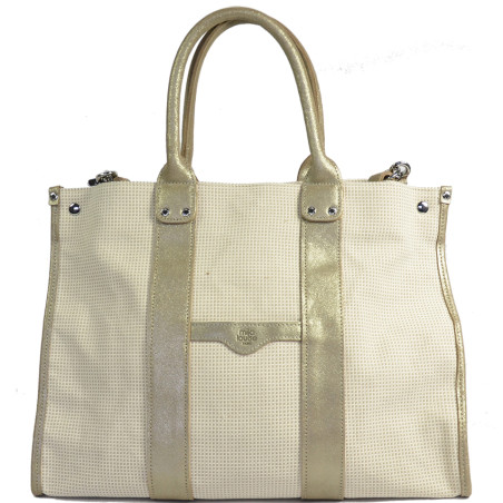 Mila Louise Prudence FB Shopping Bag Cream
