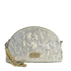 Mila Louise Roza CU Bag and Irised Canvas Pouch Silver