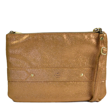 Mila Louise Nina X Sparkle Pouch Camel