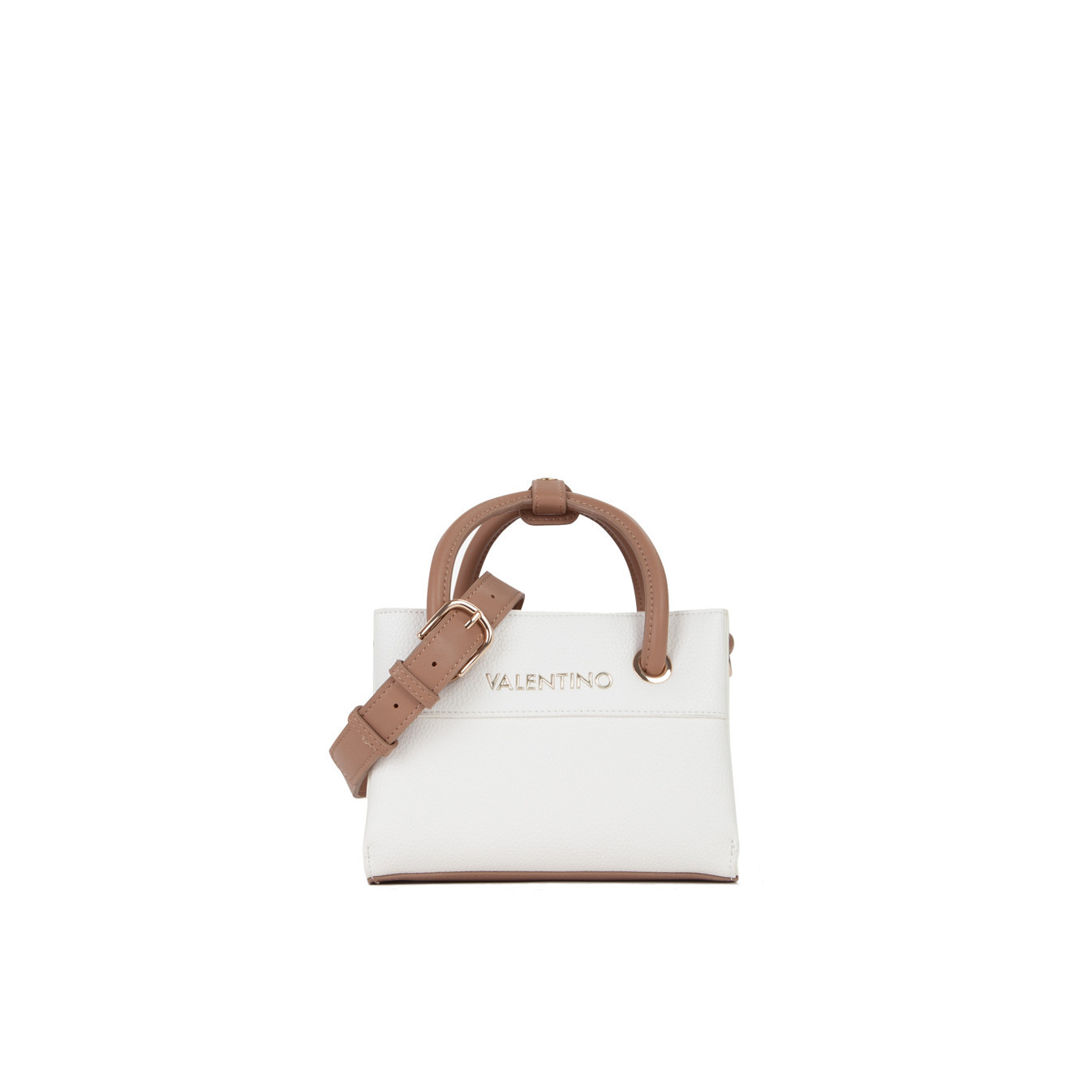Valentino Alexia Sac A Main Bianco/Cuoio