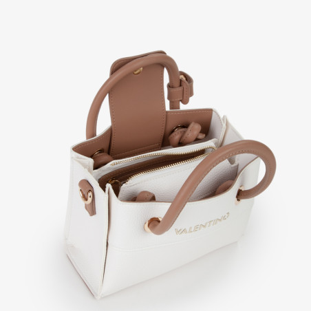 Valentino Alexia Handbag Bianco/Cuoio