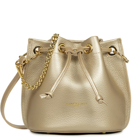 Lancaster Alba Double Bucket Bag 470-80 Pale Gold In Nude