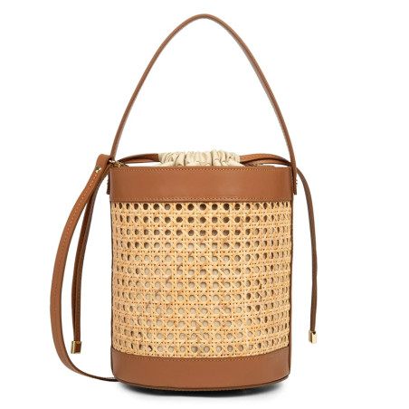 Lancaster Cannage Rotin Sac Seau 480-111 Camel dos