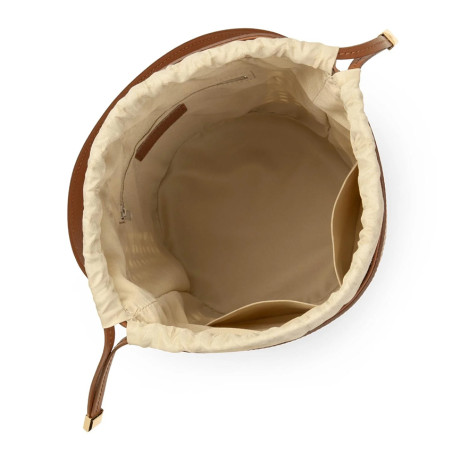 Lancaster Wicker Bucket Bag 480-113 Camel