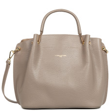 Lancaster Foulonne Double Large Handbag Louisa 470-19 Galet In Or