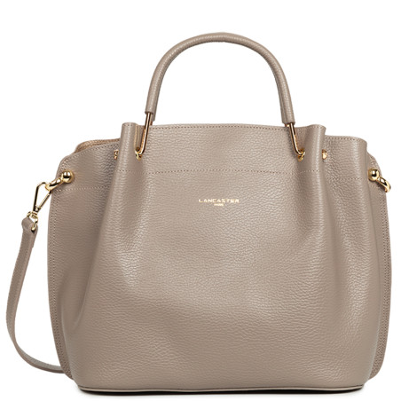 Lancaster Foulonne Double Large Handbag Louisa 470-19 Galet In Or