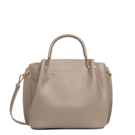 Lancaster Foulonne Double Large Handbag Louisa 470-19 Galet In Or