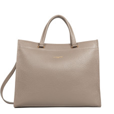 Lancaster Foulonné Double Tote Bag 470-72 Galet In Or