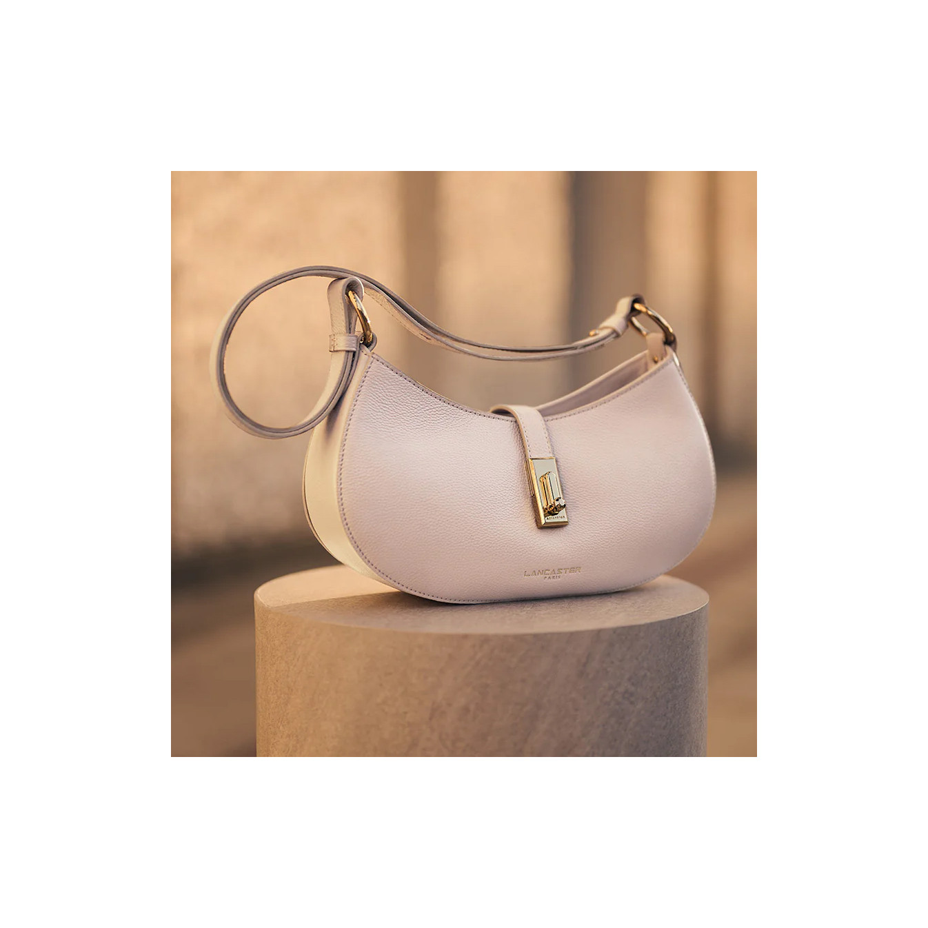 Lancaster Milano Horizon Small Shoulder Bag 547-80 Galet Rose