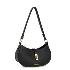Lancaster Milano Horizon Small Shoulder Bag 547-80 Black