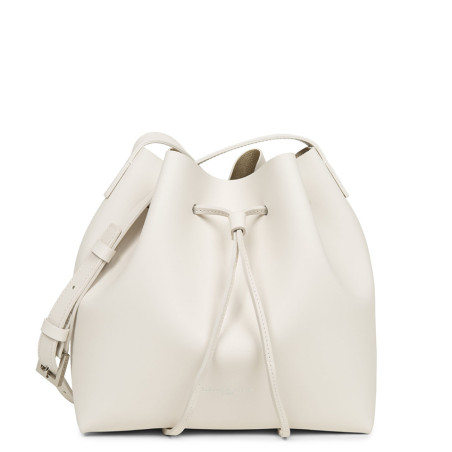 Lancaster Pure & Element Bucket Bag Crossbody 423-18 Ecru In Pale Gold