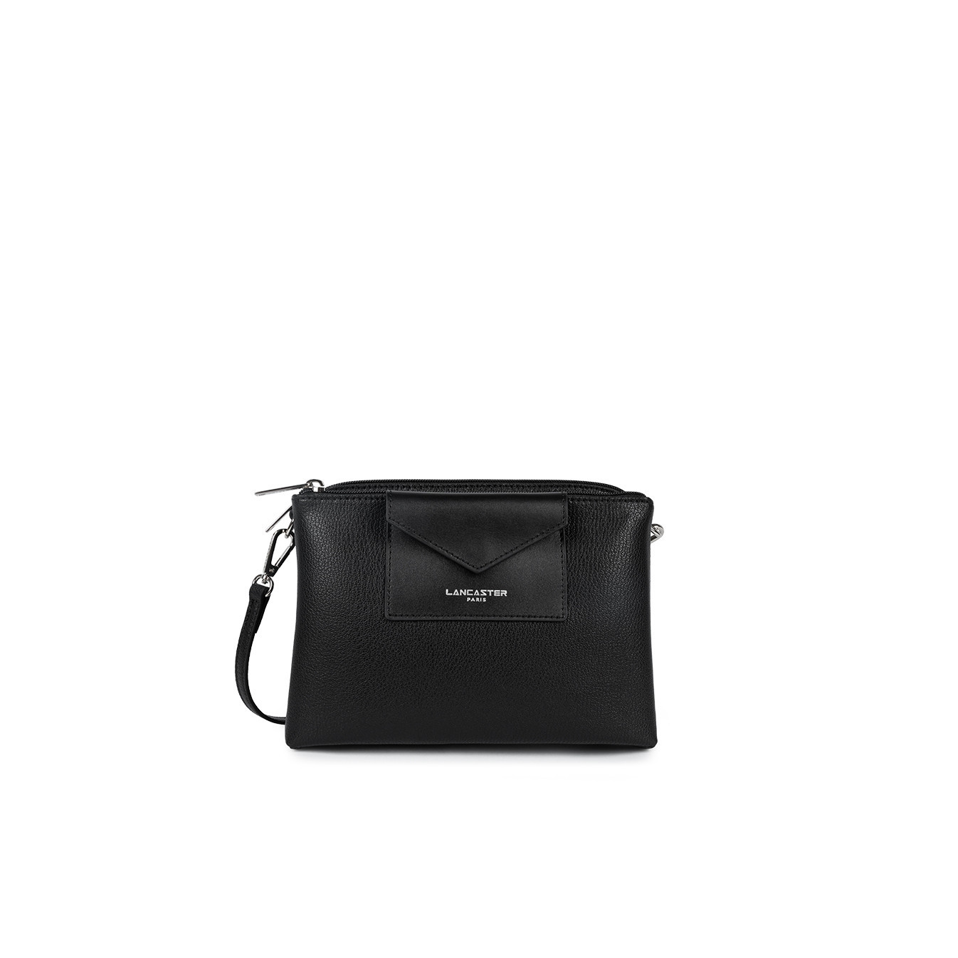 Lancaster Maya Crossbody Bag Double Compartments 517-100 Black