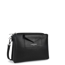 Lancaster Maya Crossbody Bag Double Compartments 517-100 Black