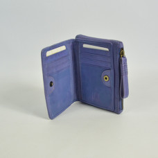 Biba Gibbon Braided Leather Wallet Violeta