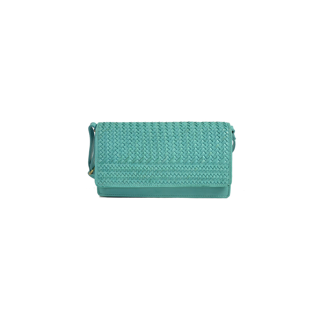 Biba Reed Organized Shoulder Bag Turquoise