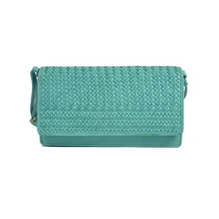Biba Reed Organized Shoulder Bag Turquoise