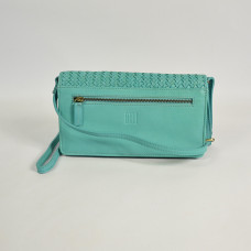 Biba Reed Organized Shoulder Bag Turquoise