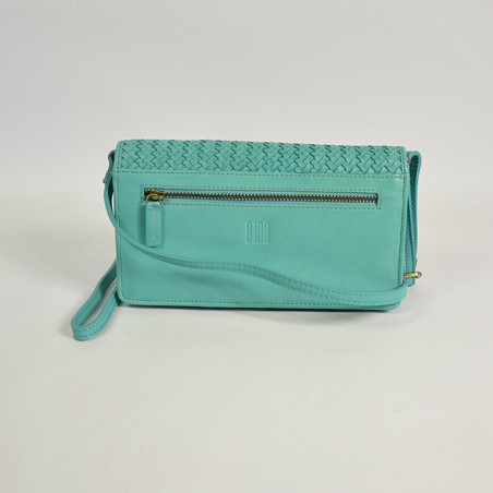 Biba Reed Organized Shoulder Bag Turquoise