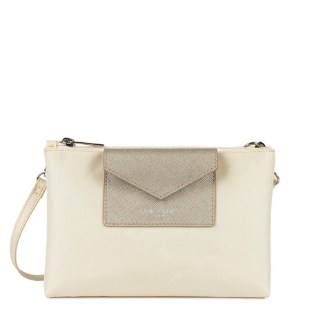 Lancaster Smart Kba Small Trotter Bag 2 Compartments 516-27 Ivory