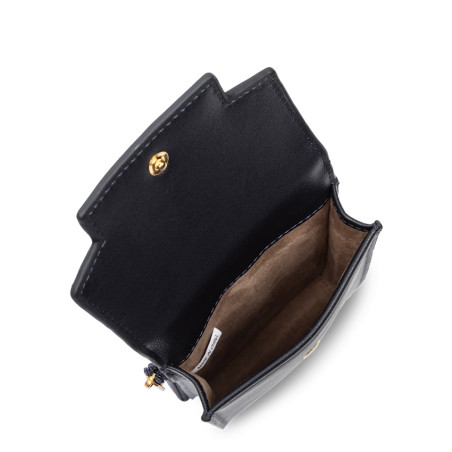 Lancaster Donna Grace Smartphone Pouch Leather 131-061 Navy Blue