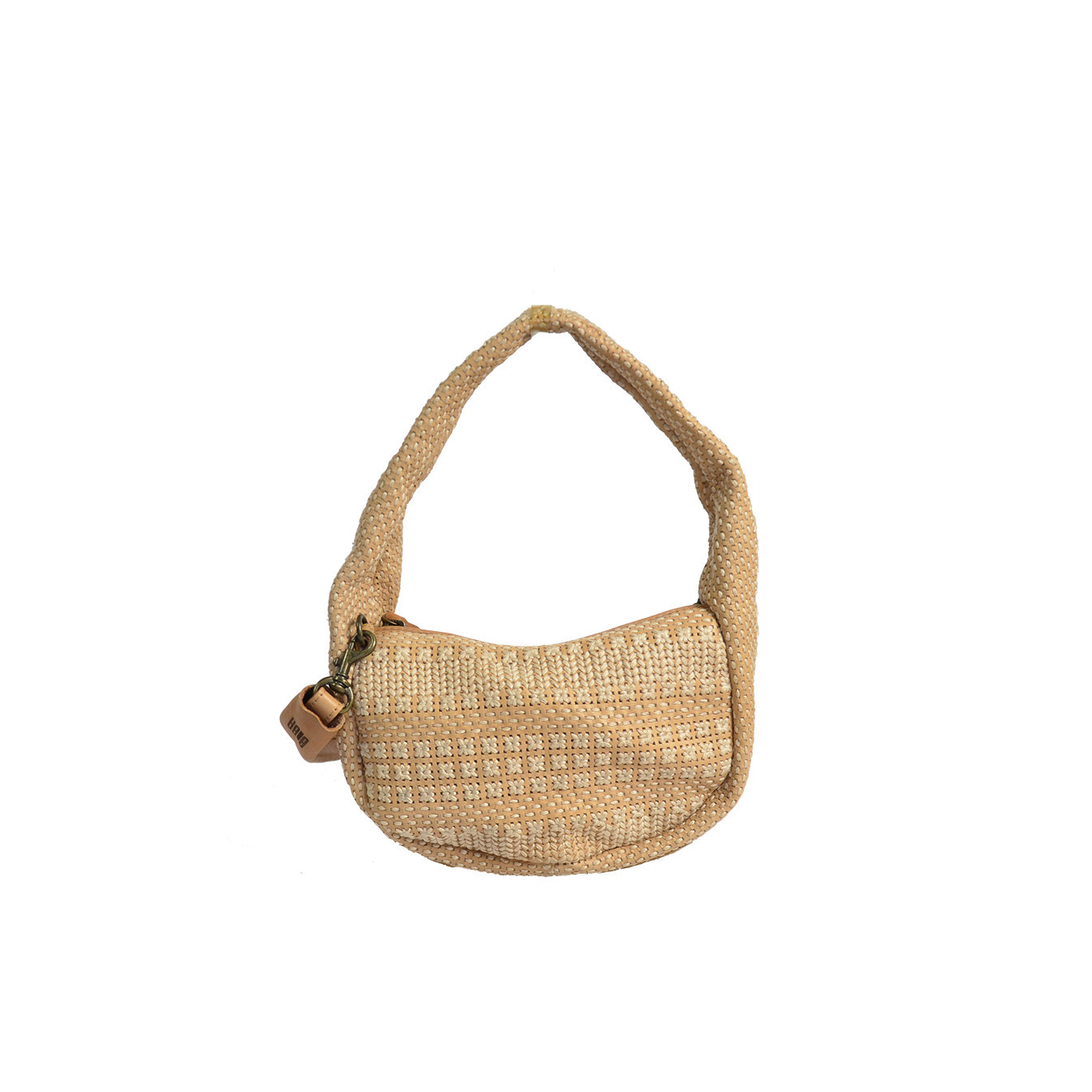 Biba Scranton Shoulder Bag in Canvas and Leather SCA1L Natural