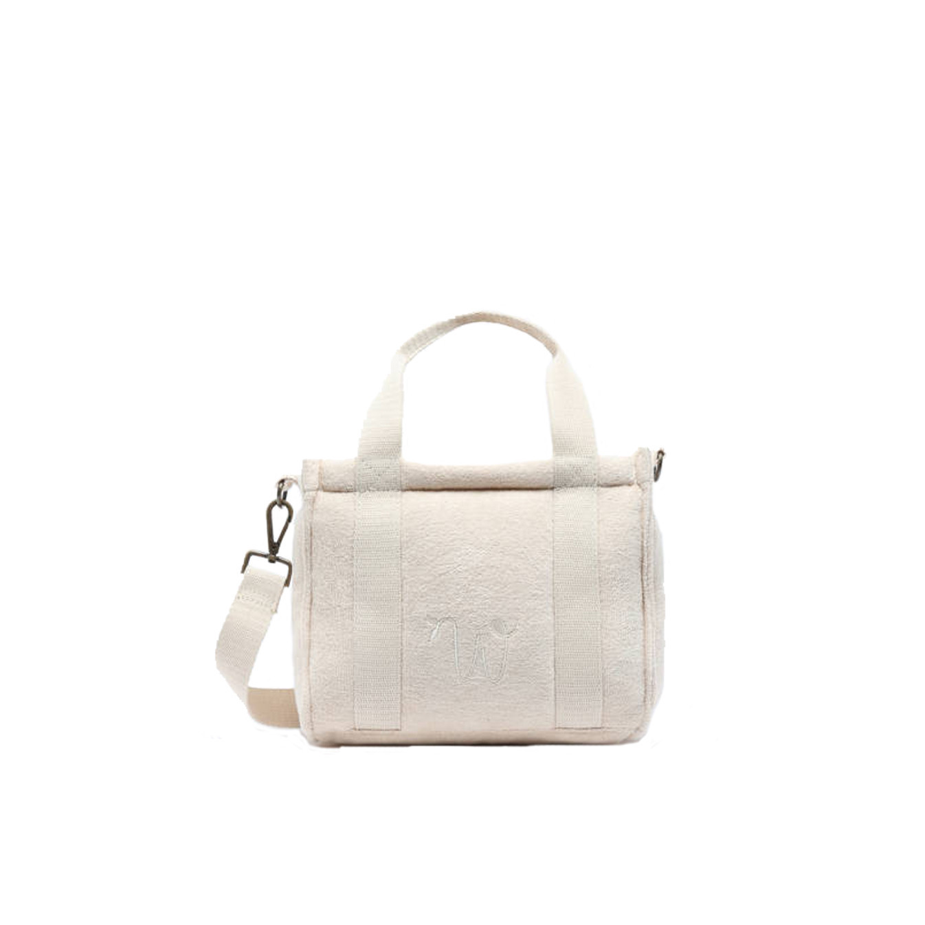 Woomen Alysse Crossbody Bag in Organic Cotton Chalk