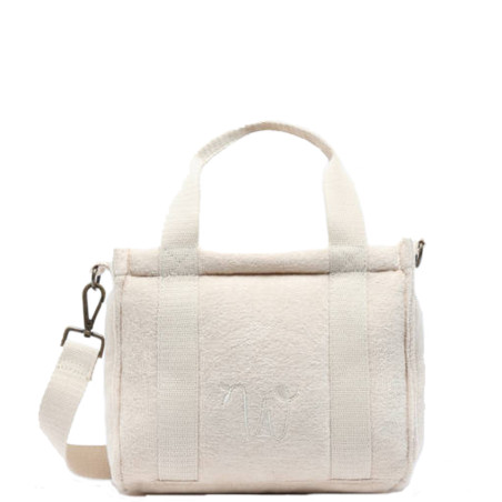 Woomen Alysse Crossbody Bag in Organic Cotton Chalk