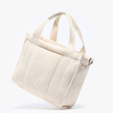 Woomen Alysse Crossbody Bag in Organic Cotton Chalk