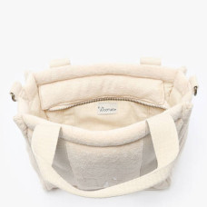 Woomen Alysse Crossbody Bag in Organic Cotton Chalk