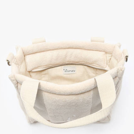 Woomen Alysse Crossbody Bag in Organic Cotton Chalk