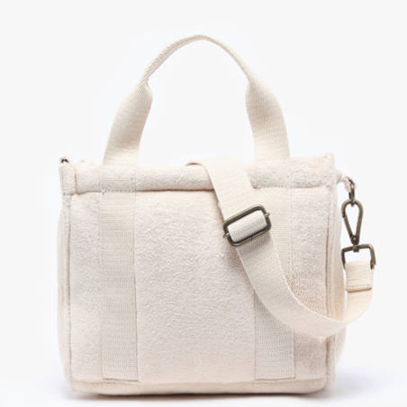 Woomen Alysse Crossbody Bag in Organic Cotton Chalk