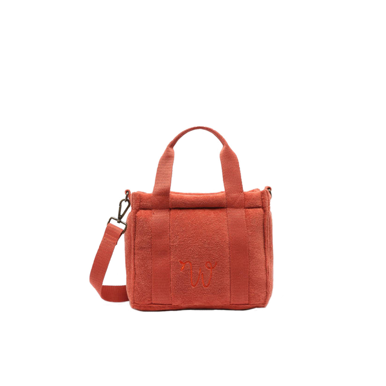 Woomen Alysse Crossbody Bag in Organic Cotton Rust