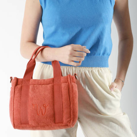 Woomen Alysse Crossbody Bag in Organic Cotton Rust
