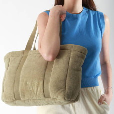 Woomen Alysse Organic Cotton Shopping Bag Moss